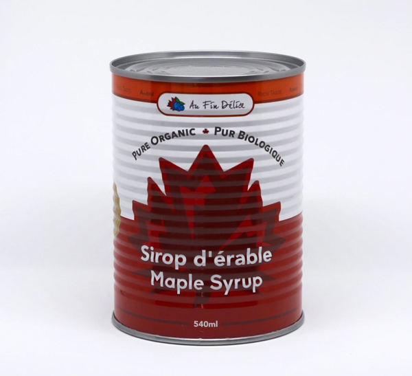 Sirop d'erable bio-1 gallon (8X540 ml)